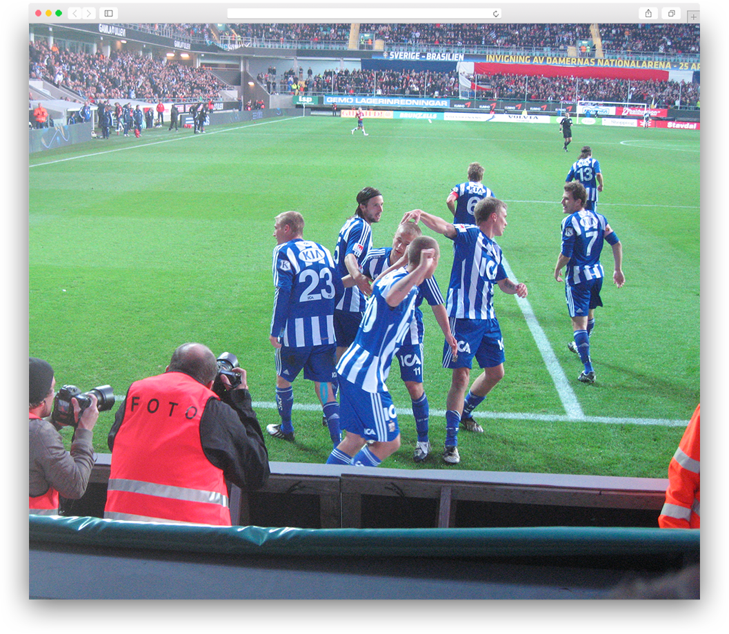 IFK Goteborg celebrate